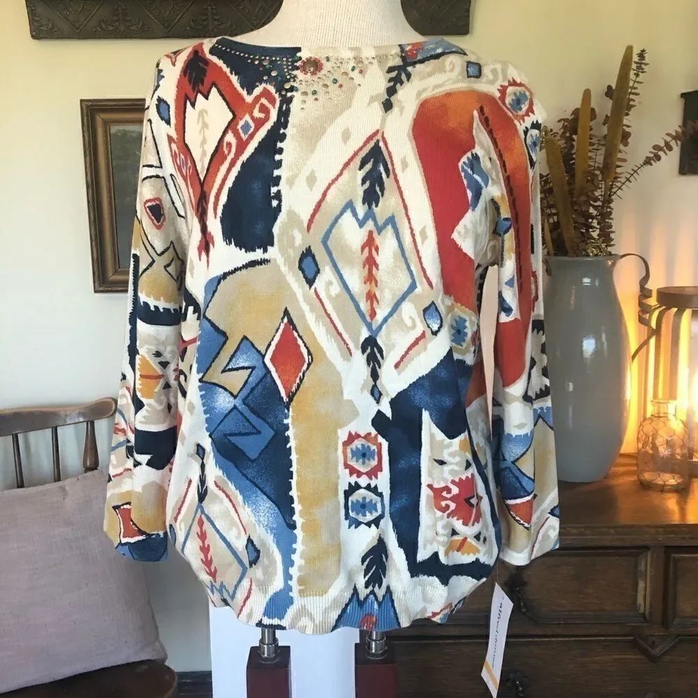 Alfred Dunner Bryce Canyon Beaded Top